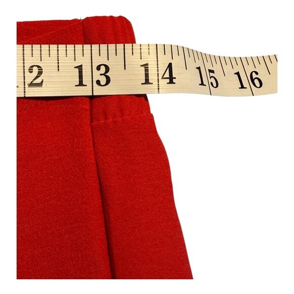 NEW ZARA Women’s Size Small Fluid Wide Leg Pareo Pants Trousers In Red NWT - Picture 7 of 7